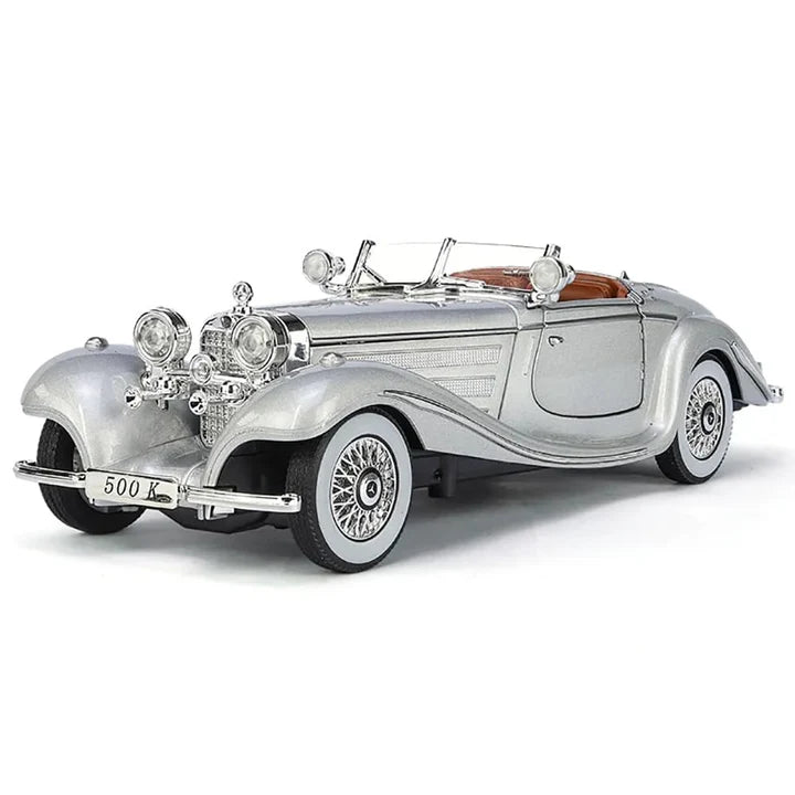 1936 Mercedes-Benz 500K - Diecast Metal Car - Scale 1:24