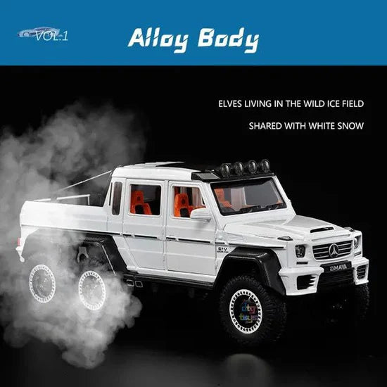Mercedes 6x6  - Diecast Metal Car - Scale 1:24