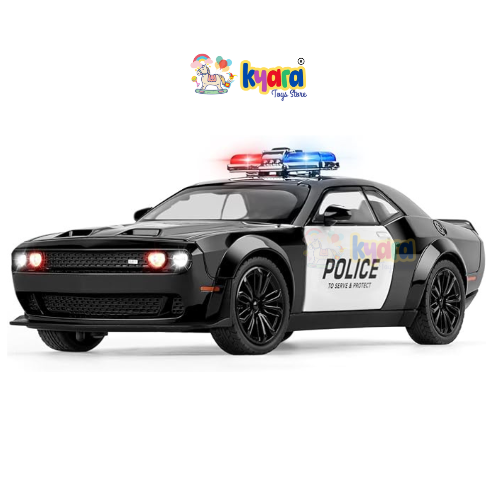 Dodge Challenger Srt Police - Diecast Metal Car - Scale 1:24