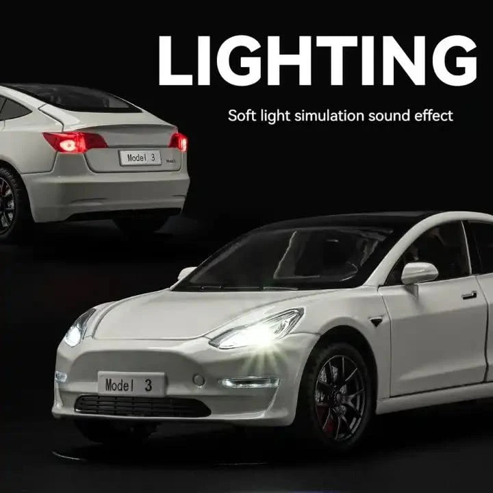 Tesla Model 3 - Diecast Metal Car - Scale 1:24