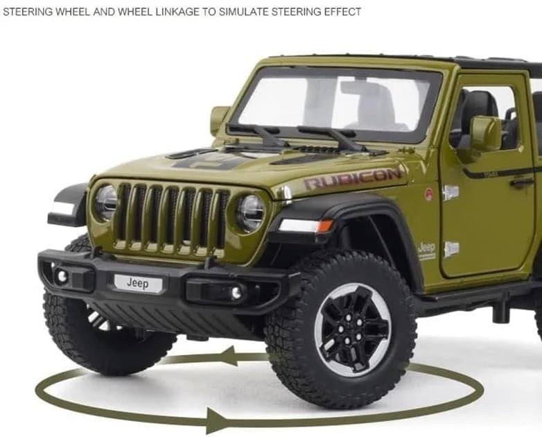 Jeep Rubicon - Diecast Metal Car - Scale 1:32 / 1:24