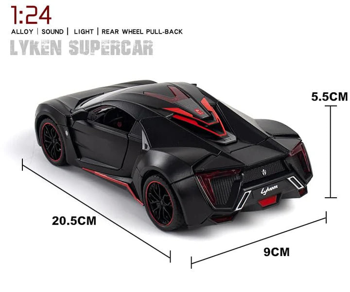 BIG SIZE HYPER SPORT- Diecast Metal Car - Scale 1:24
