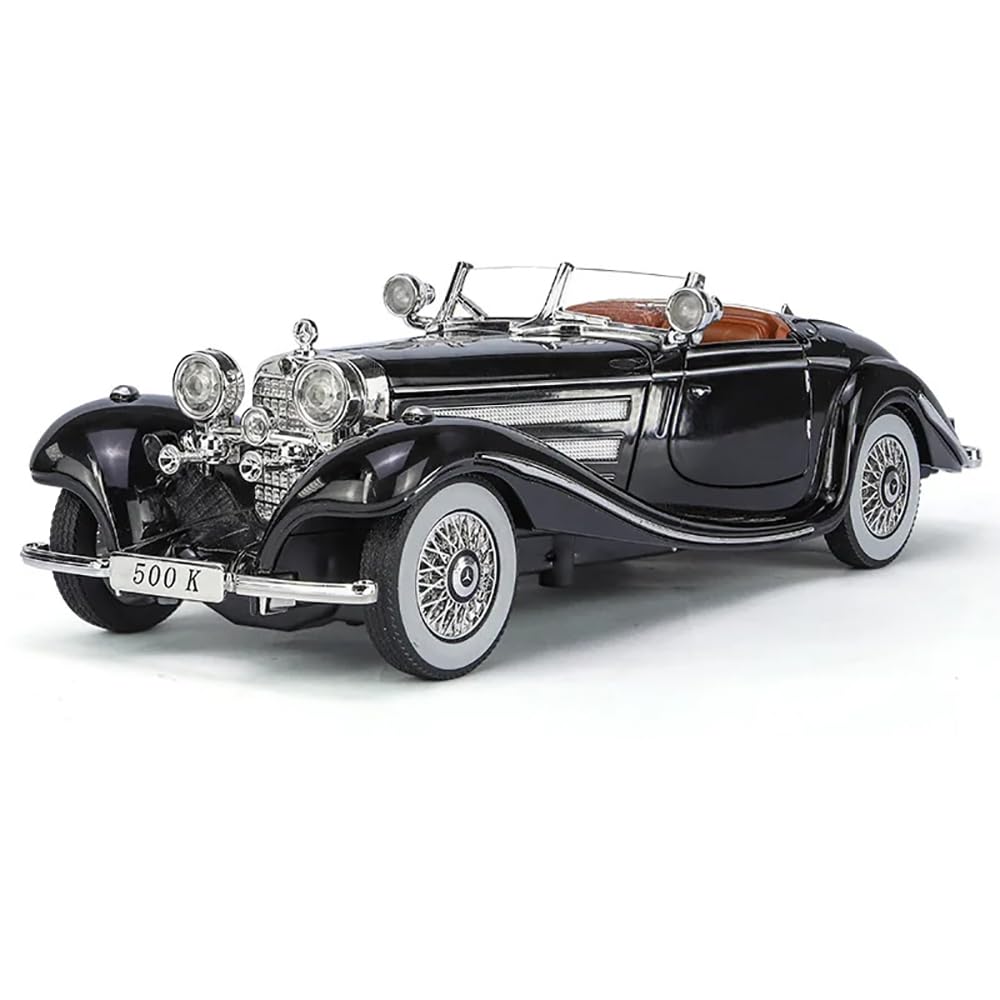 1936 Mercedes-Benz 500K - Diecast Metal Car - Scale 1:24