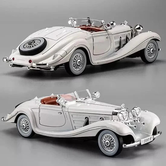 1936 Mercedes-Benz 500K - Diecast Metal Car - Scale 1:24