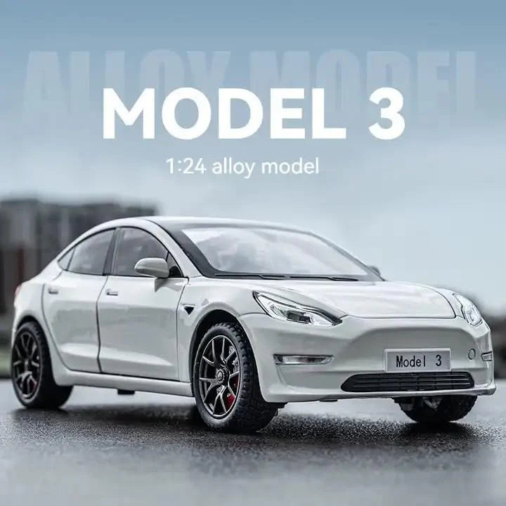 Tesla Model 3 - Diecast Metal Car - Scale 1:24
