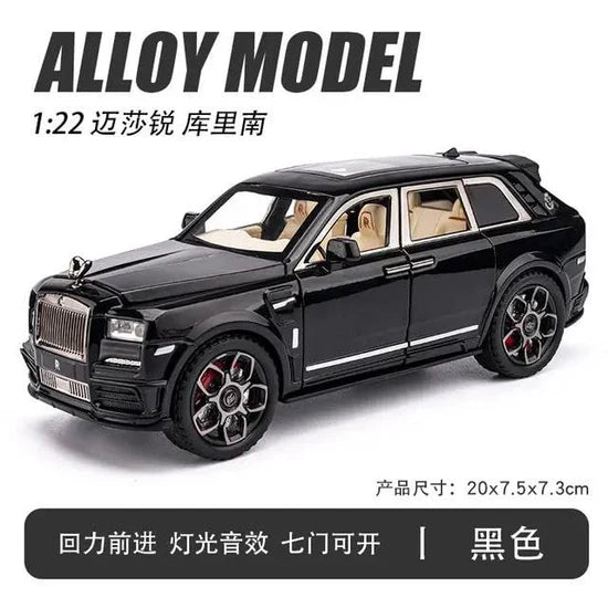 Rolls Royce Cullinan White-Red - Diecast Metal Car - Scale 1:24