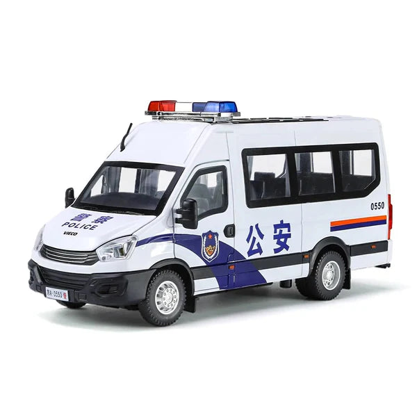 Police Van - Diecast Metal Car - Scale 1:24