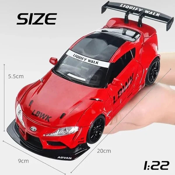 LBWK Toyota Supra GR - Diecast Metal Car - Scale 1:24