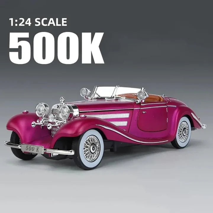1936 Mercedes-Benz 500K - Diecast Metal Car - Scale 1:24
