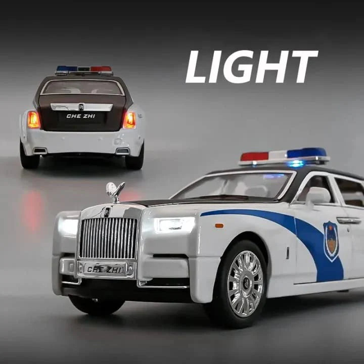 Rolls Royce Phantom Police - Diecast Metal Car - Scale 1:24