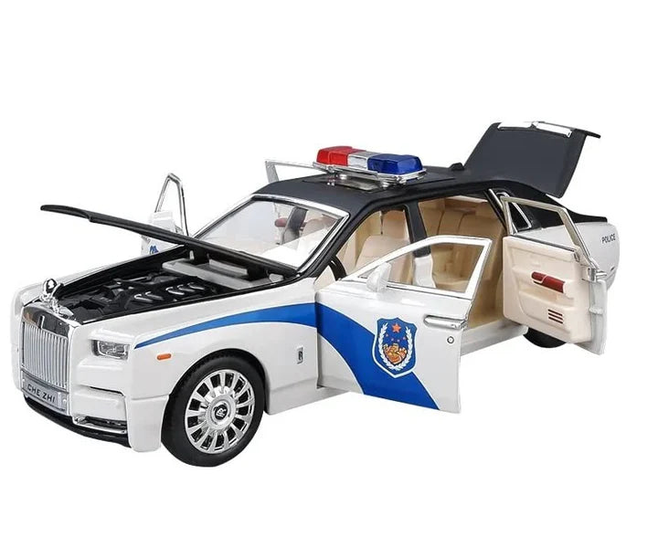 Rolls Royce Phantom Police - Diecast Metal Car - Scale 1:24