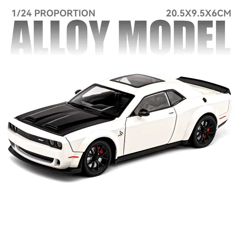 Dodge Challenger Hellcat - Diecast Metal Car - Scale 1:24