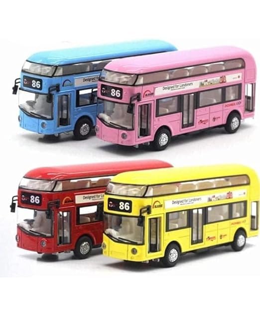 London Long Bus Double Decker - Diecast Metal