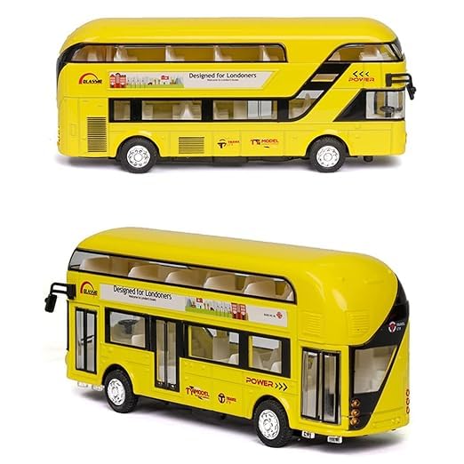 London Long Bus Double Decker - Diecast Metal