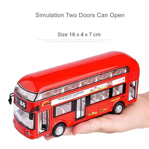 London Long Bus Double Decker - Diecast Metal