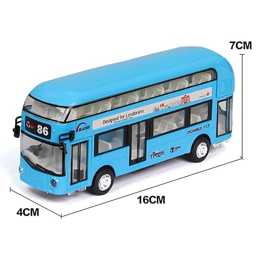London Long Bus Double Decker - Diecast Metal