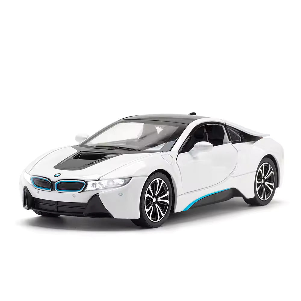 Compatible For Bmw I8 - Diecast Metal Car - Scale 1:24