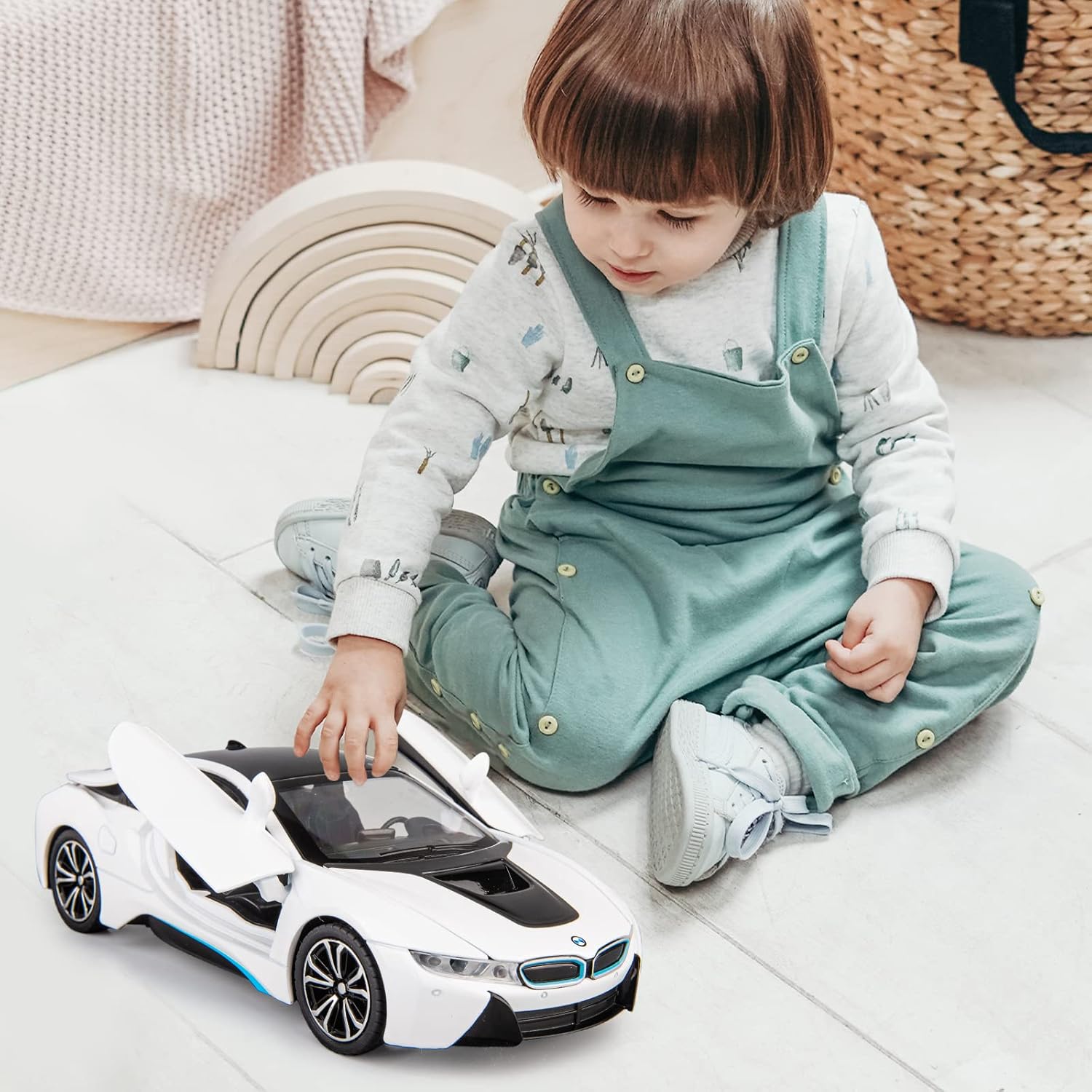 Compatible For Bmw I8 - Diecast Metal Car - Scale 1:24