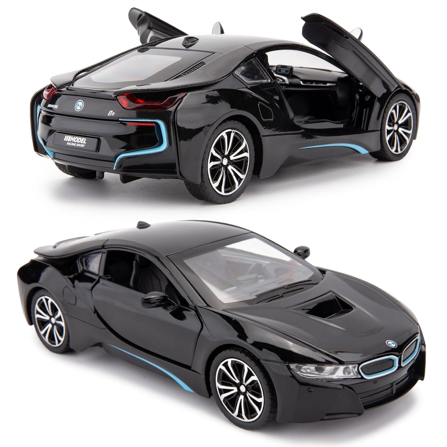 Compatible For Bmw I8 - Diecast Metal Car - Scale 1:24