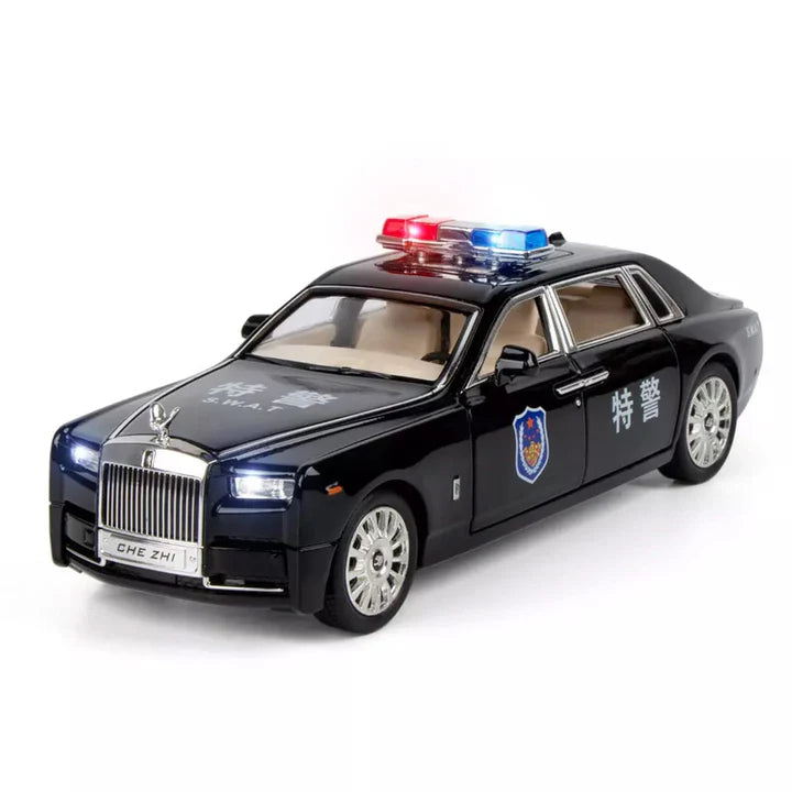 Rolls Royce Phantom Police - Diecast Metal Car - Scale 1:24