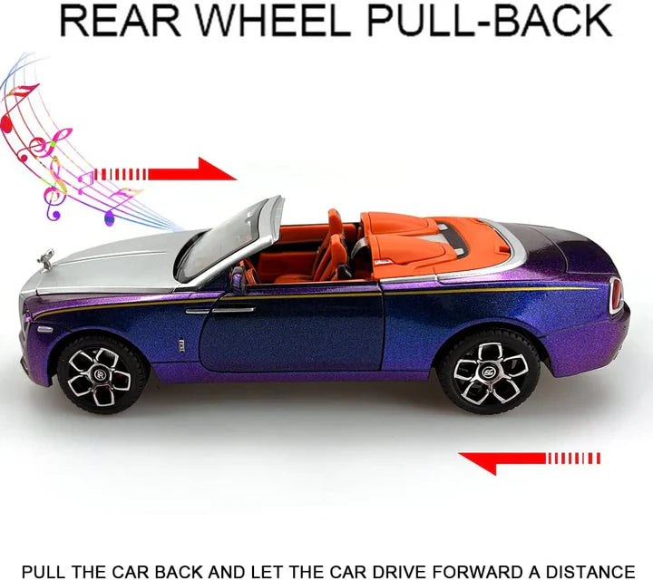 Rolls-Royce Convertible Super Sports - Diecast Metal Car - Scale 1:24