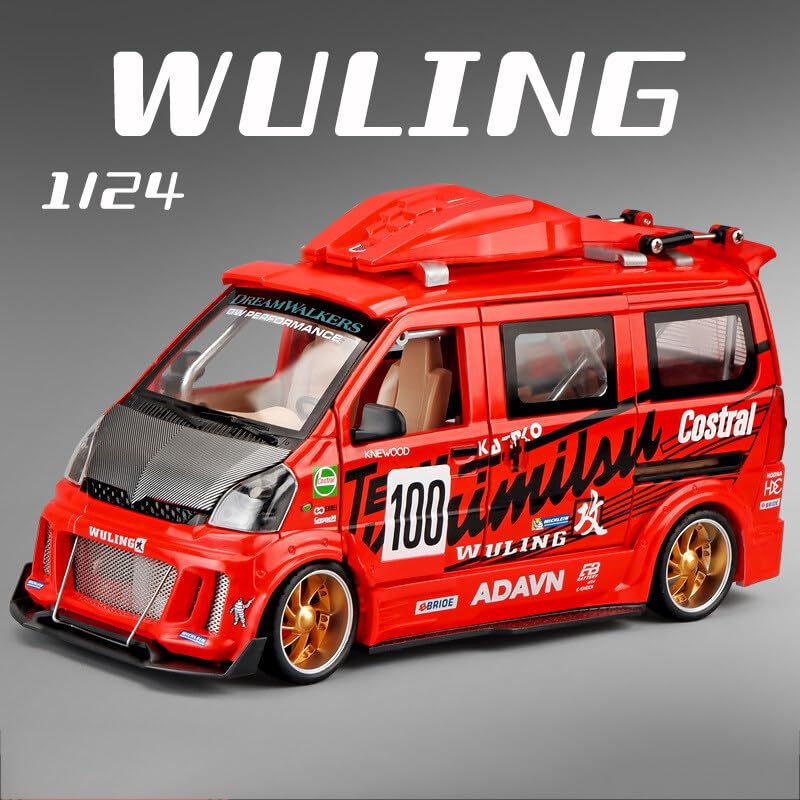 Wuling Track Sports Van - Diecast Metal Car - Scale 1:24
