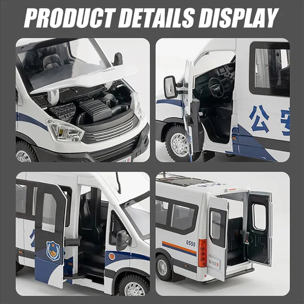 Police Van - Diecast Metal Car - Scale 1:24