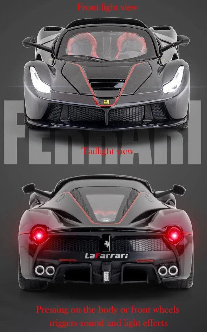 BIG SIZE Ferrari Rafa Roadster SPORT- Diecast Metal Car - Scale 1:24