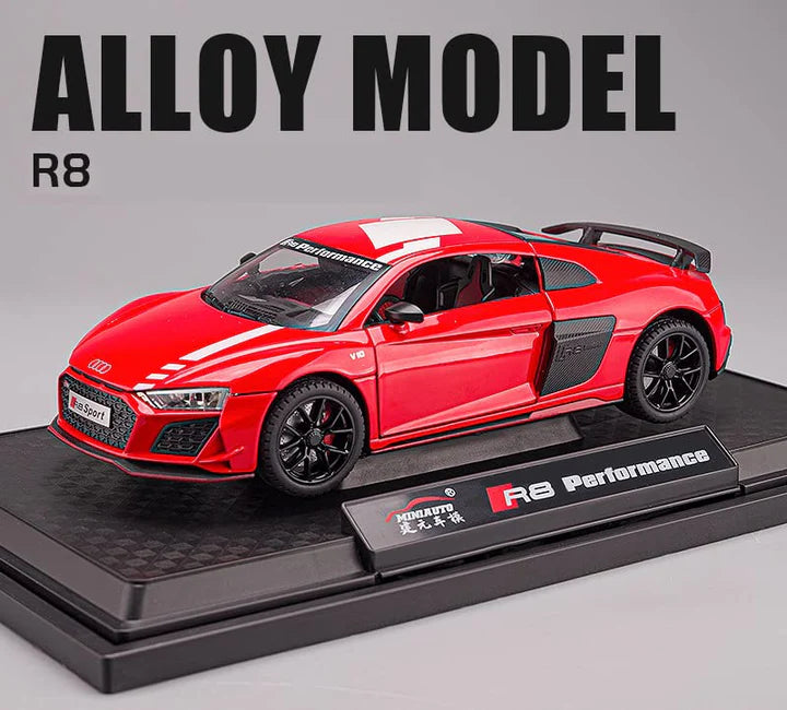Audi R8 V10 - Diecast Metal Car - Scale 1:24/1:32