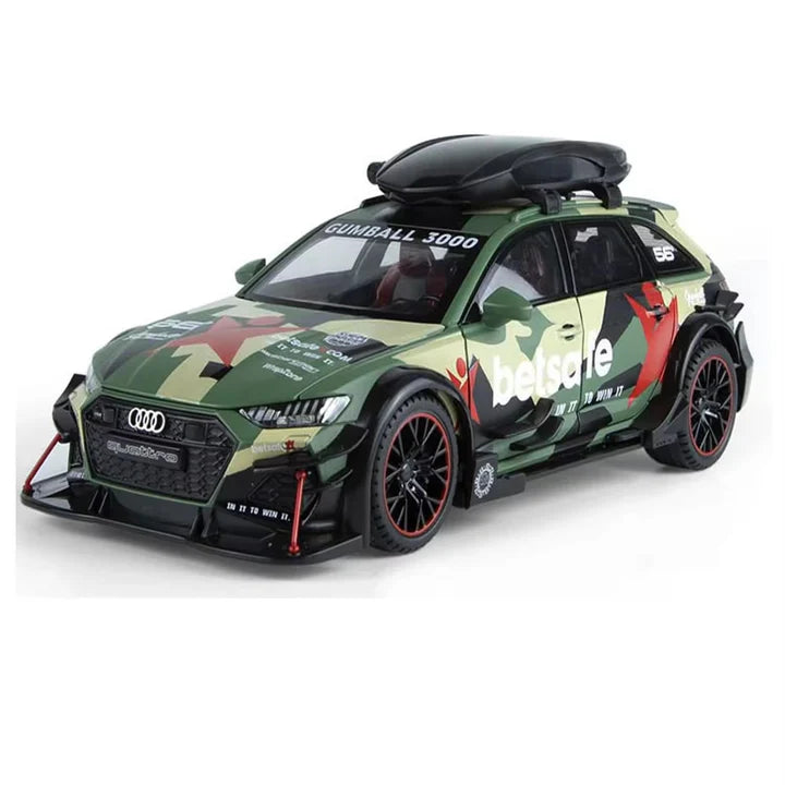 Audi Rs6 Militery - Diecast Metal Car - Scale 1:24/1:32