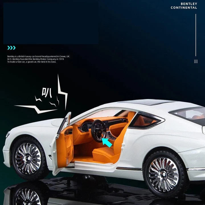 Bentley Continental Gt- Diecast Metal Car - Scale 1:24