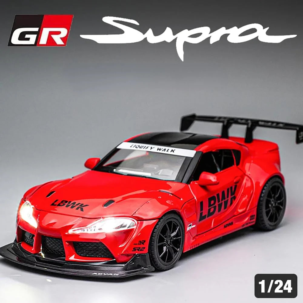 LBWK Toyota Supra GR - Diecast Metal Car - Scale 1:24