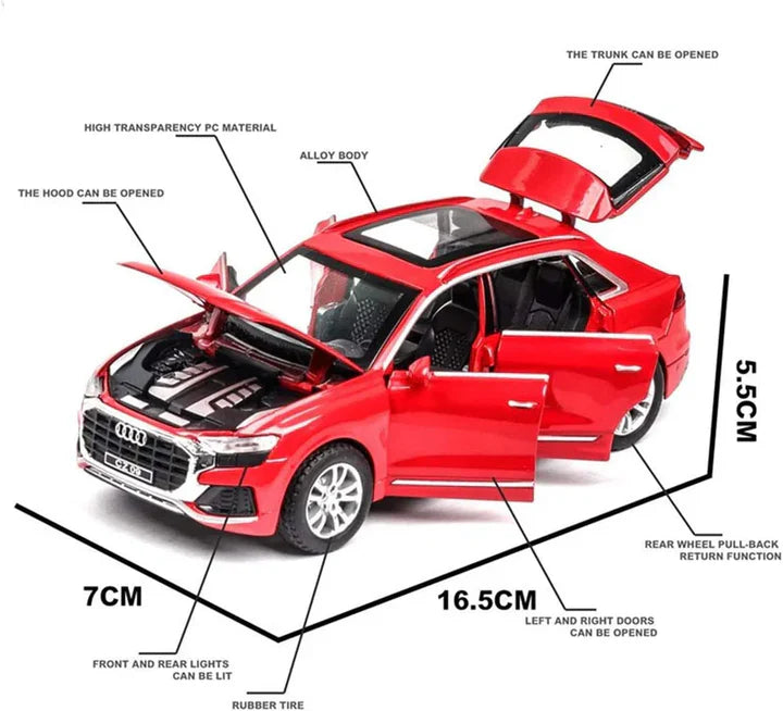 Audi Q8  - Diecast Metal Car - Scale 1:32