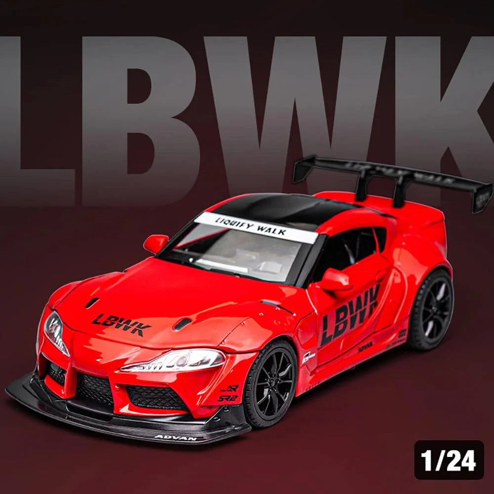 LBWK Toyota Supra GR - Diecast Metal Car - Scale 1:24