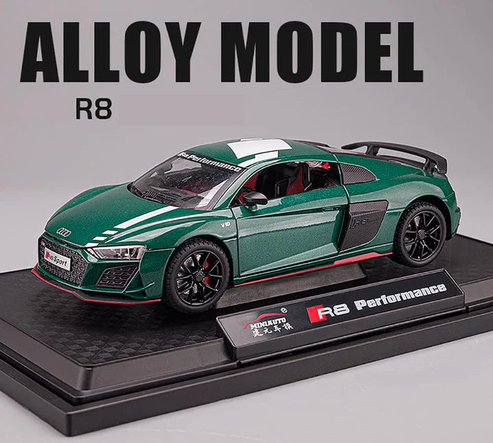 Audi R8 V10 - Diecast Metal Car - Scale 1:24/1:32