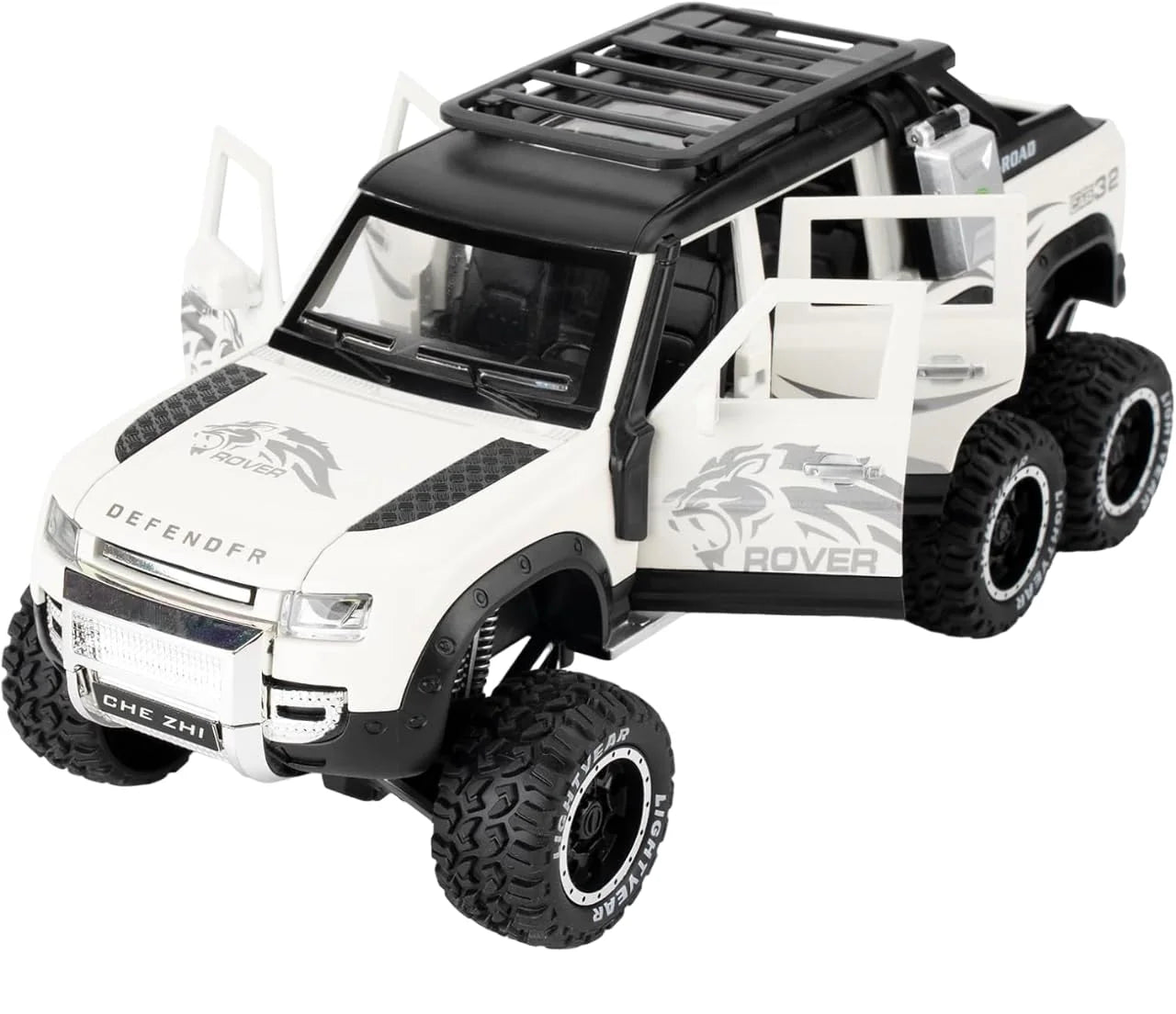 Land Rover Defender 6X6 - Diecast Metal Car - Scale 1:24