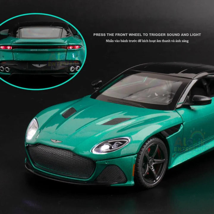 Aston Martin Gt  - Diecast Metal Car - Scale 1:24