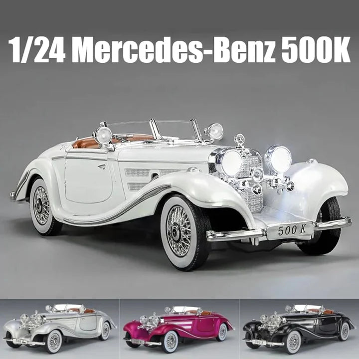 1936 Mercedes-Benz 500K - Diecast Metal Car - Scale 1:24