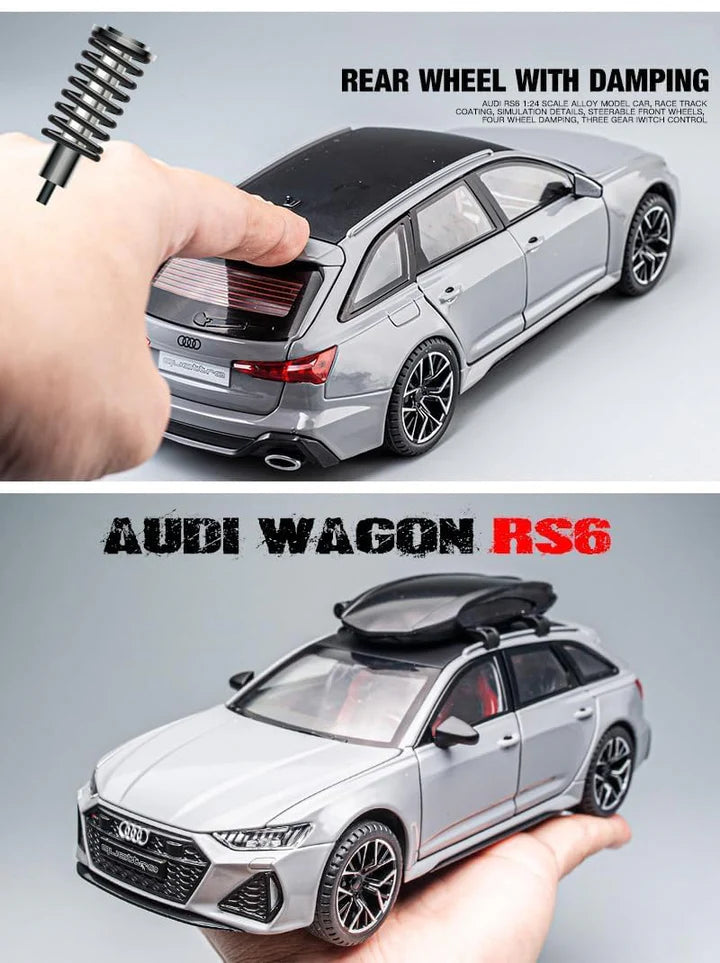 Audi Rs6 - Diecast Metal Car - Scale 1:24/1:32