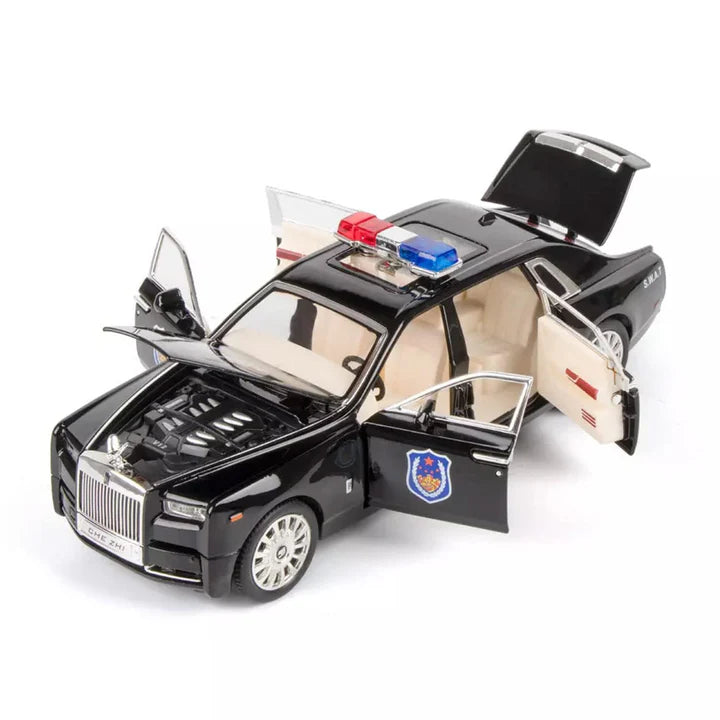 Rolls Royce Phantom Police - Diecast Metal Car - Scale 1:24