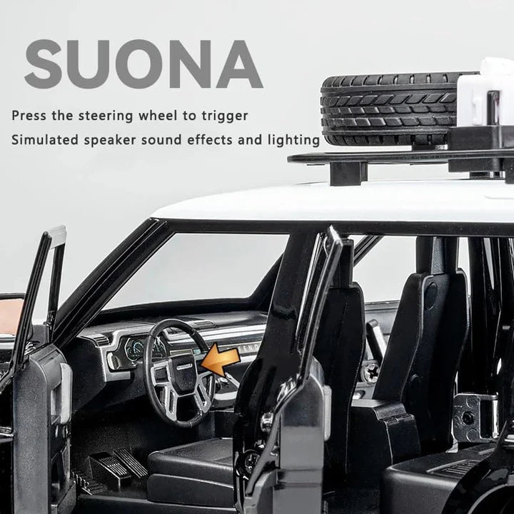 Land Rover Defender Vehicle - Diecast Metal Car - Scale 1:24