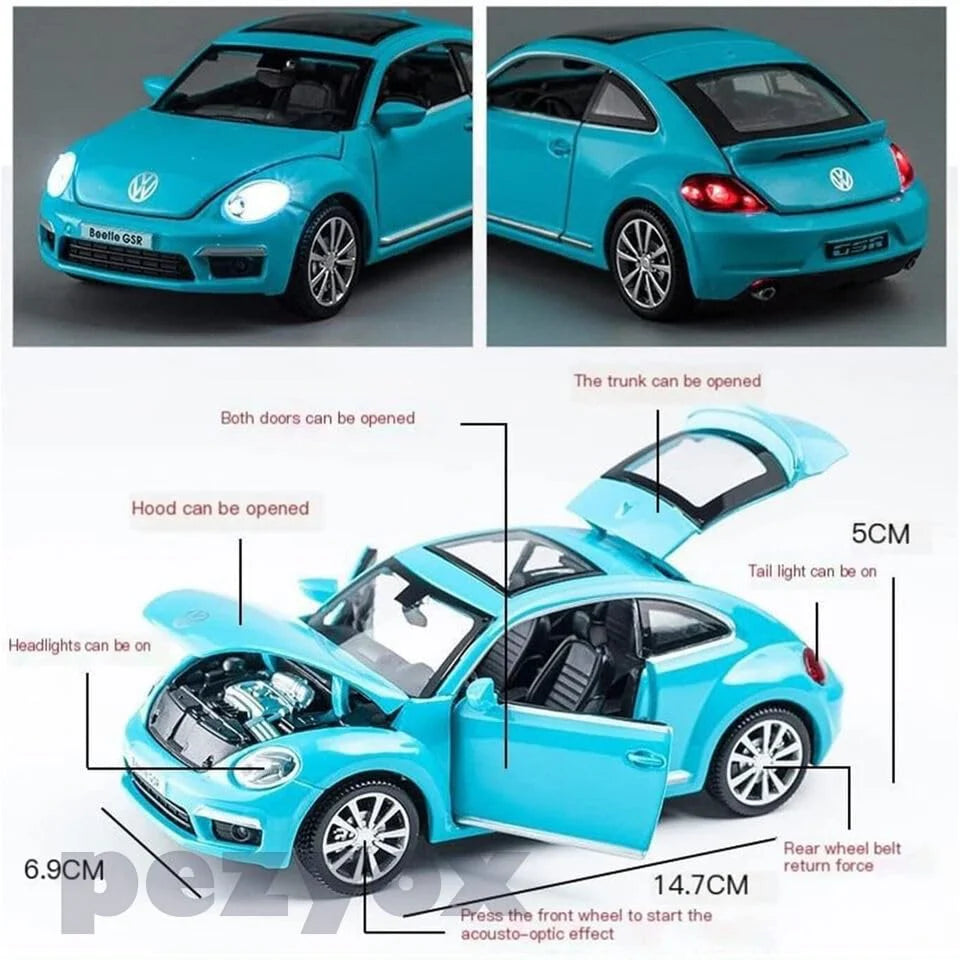 Volkswagen Beetle - Diecast Metal Car - Scale 1:32