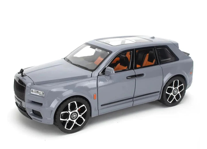 Rolls Royce Cullinan Gray- Diecast Metal Car - Scale 1:24
