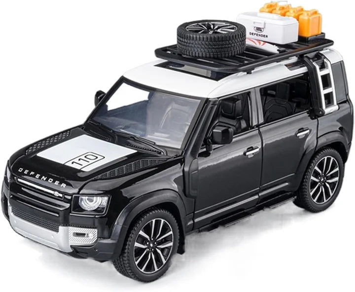 Land Rover Defender Vehicle - Diecast Metal Car - Scale 1:24