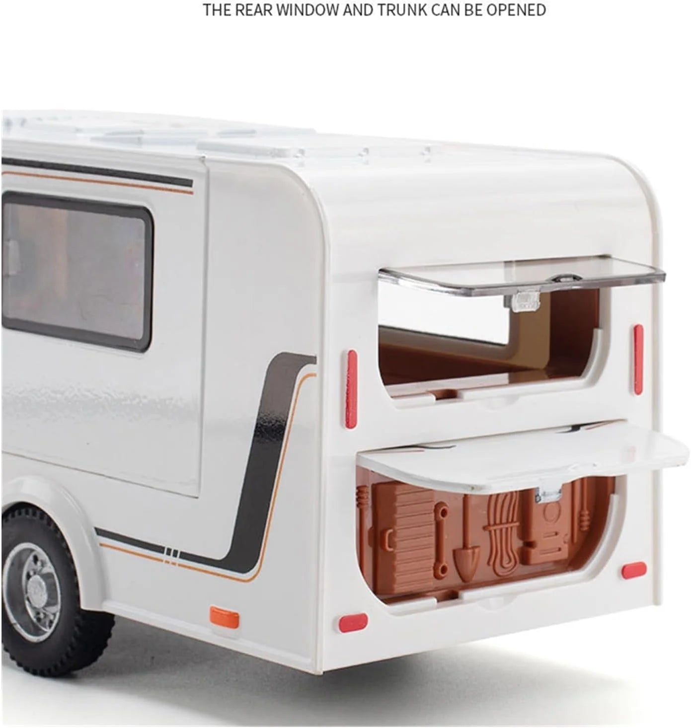 Jeep Rubicon with Trailer - Diecast Metal Car - Scale 1:24