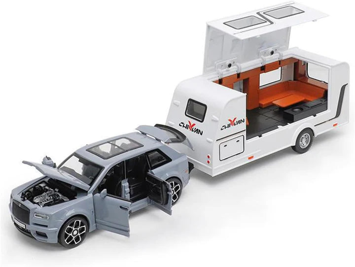Rolls Royce Cullinan Trailer - Diecast Metal Car - Scale 1:24