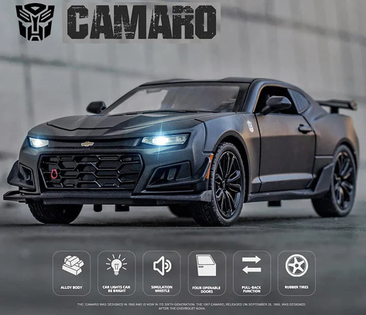 Chevrolet Camaro Bumblebee - Diecast Metal Car - Scale 1:24