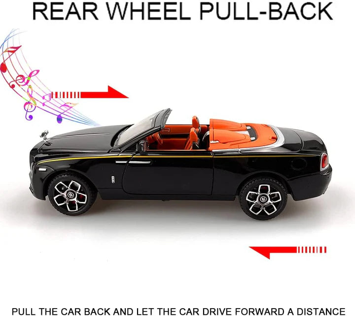 Rolls-Royce Convertible Super Sports - Diecast Metal Car - Scale 1:24