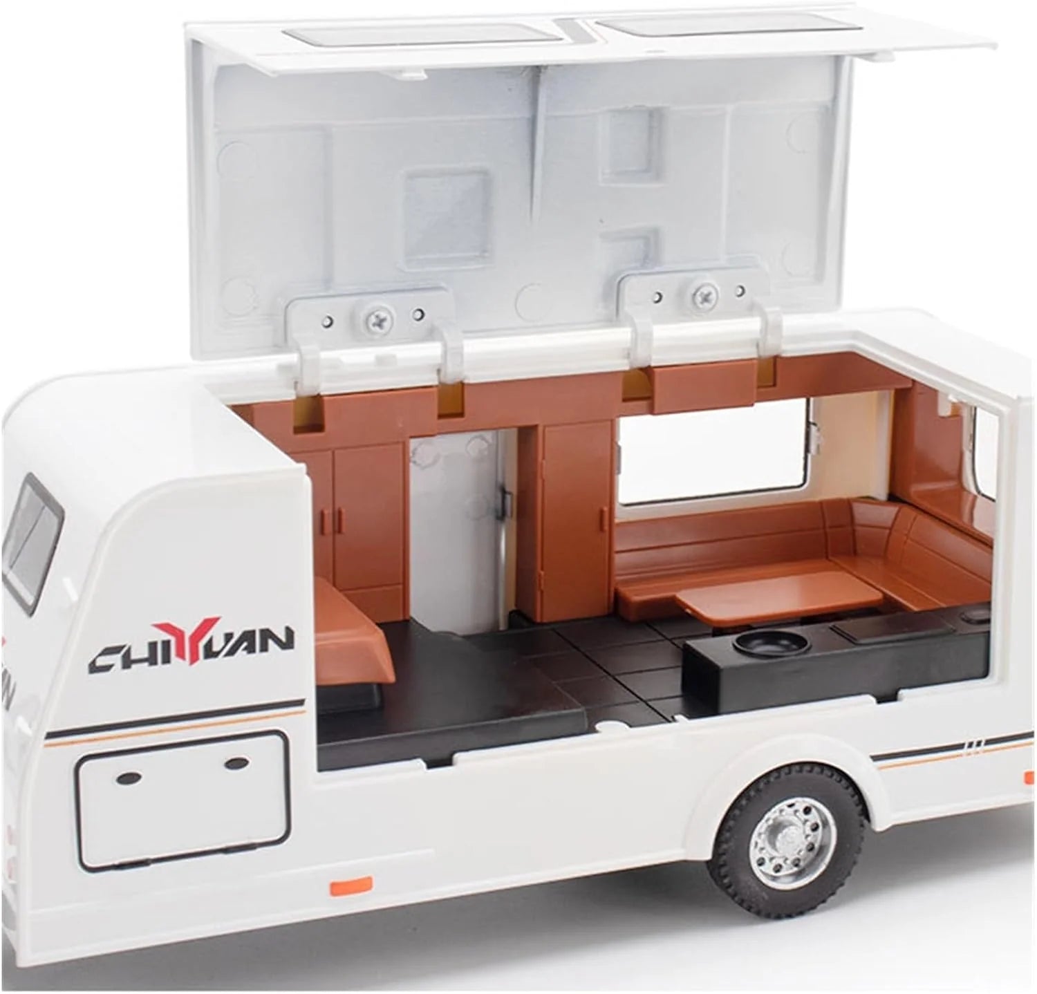 Jeep Rubicon with Trailer - Diecast Metal Car - Scale 1:24