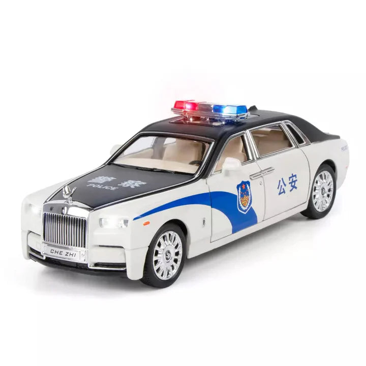 Rolls Royce Phantom Police - Diecast Metal Car - Scale 1:24